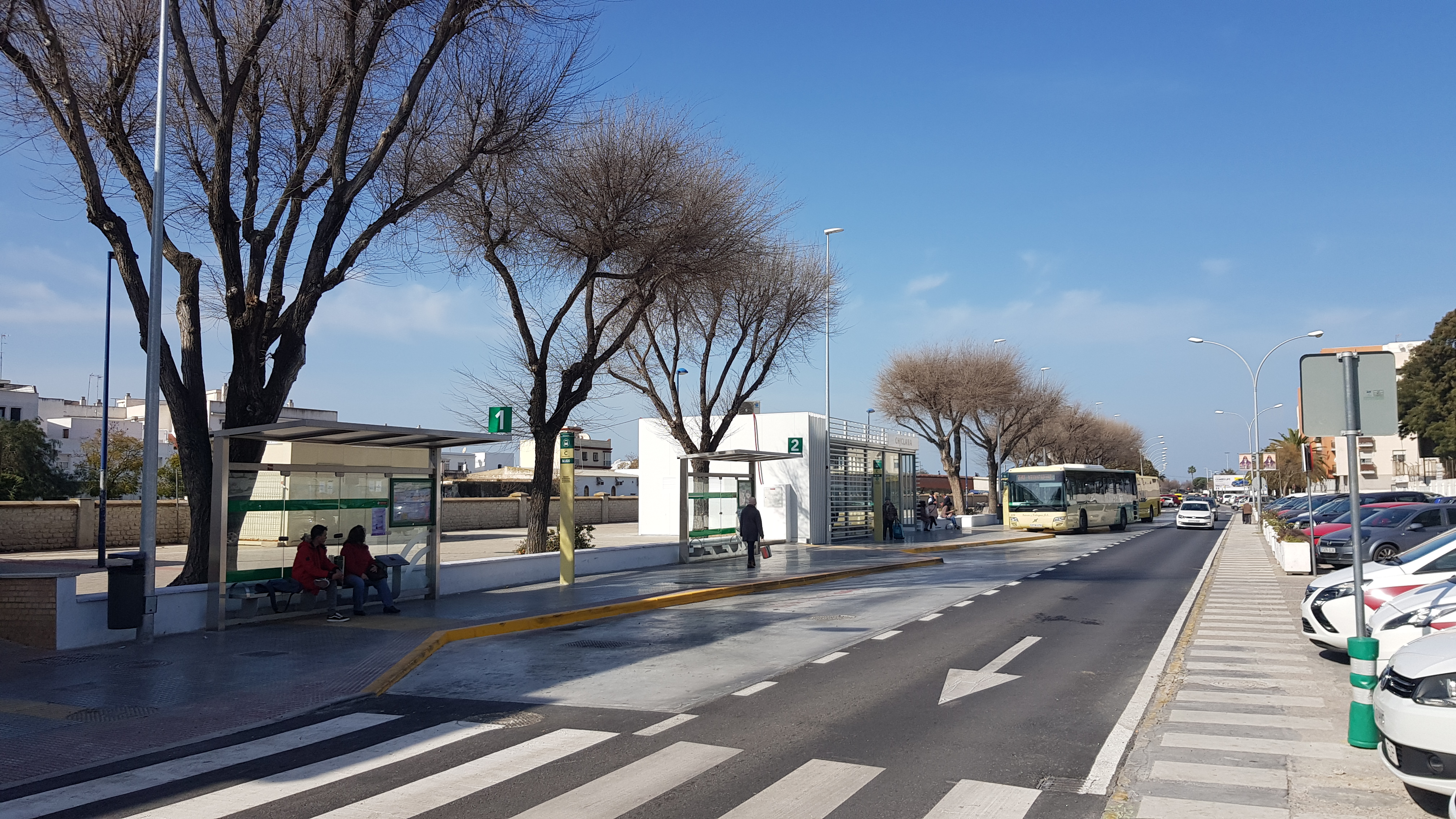 Nuevo intercambiador de autobuses de Chiclana de la Frontera, en Río Iro.